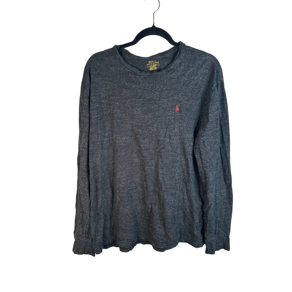 Polo Ralph Lauren Men's Gray Classic Fit Long Sleeve T-Shirt Size Large